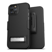 Encased Slimline Case iPhone 12 Pro Max with Belt Clip Holster - Black