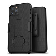 Encased Combo Case iPhone 12 Pro Max with Belt Clip Holster - Black