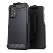 Encased Scorpio Case Samsung Galaxy A52 With Belt Clip Holster - Black