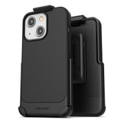 Encased Thin Armor Case iPhone 13 with Belt Clip Holster - Black
