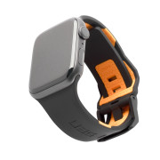 UAG Civilian Silicone Watch Strap Apple Watch 45/44/42 mm - Black/Orange