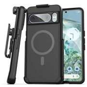 Encased Slimshield Case Google Pixel 8 Pro with Belt Clip Holster - Black