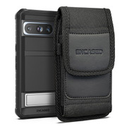 Encased Falcon Case Google Pixel 8 Pro with Belt Clip Pouch - Black