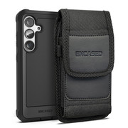 Encased Falcon Case Samsung Galaxy S24+ Plus with Belt Clip Pouch - Black