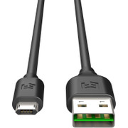 EFM Flipper Reversible Micro USB Cable 2M - Black