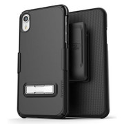 Encased Slimline Case iPhone XR with Belt Clip Holster - Black