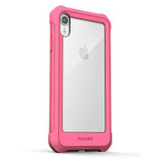 Encased Falcon Case and Tempered Glass Screen Guard iPhone XR - Pink/Clear