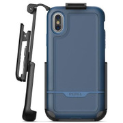 Encased Rebel Case iPhone Xs Max with Belt Clip Holster - Blue