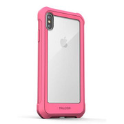 Encased Falcon Case and Tempered Glass Screen Guard iPhone Xs Max - Pink/Clear