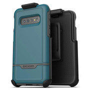 Encased Rebel Case Samsung Galaxy S10 with Belt Clip Holster - Angel Blue