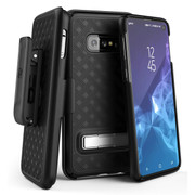 Encased Slimline Case Samsung Galaxy S10e with Belt Clip Holster - Black