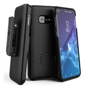 Encased Combo Case Samsung Galaxy S10e with Belt Clip Holster - Black