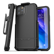 Encased Rebel Case iPhone 11 Pro Max with Belt Clip Holster - Black