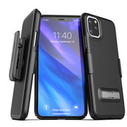 Encased Slimline Case iPhone 11 Pro Max with Belt Clip Holster - Black