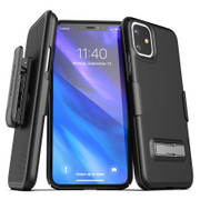 Encased Slimline Case iPhone 11 with Belt Clip Holster - Black