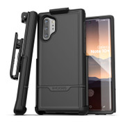 Encased Rebel Case Samsung Galaxy Note 10+ Plus with Belt Clip Holster - Black