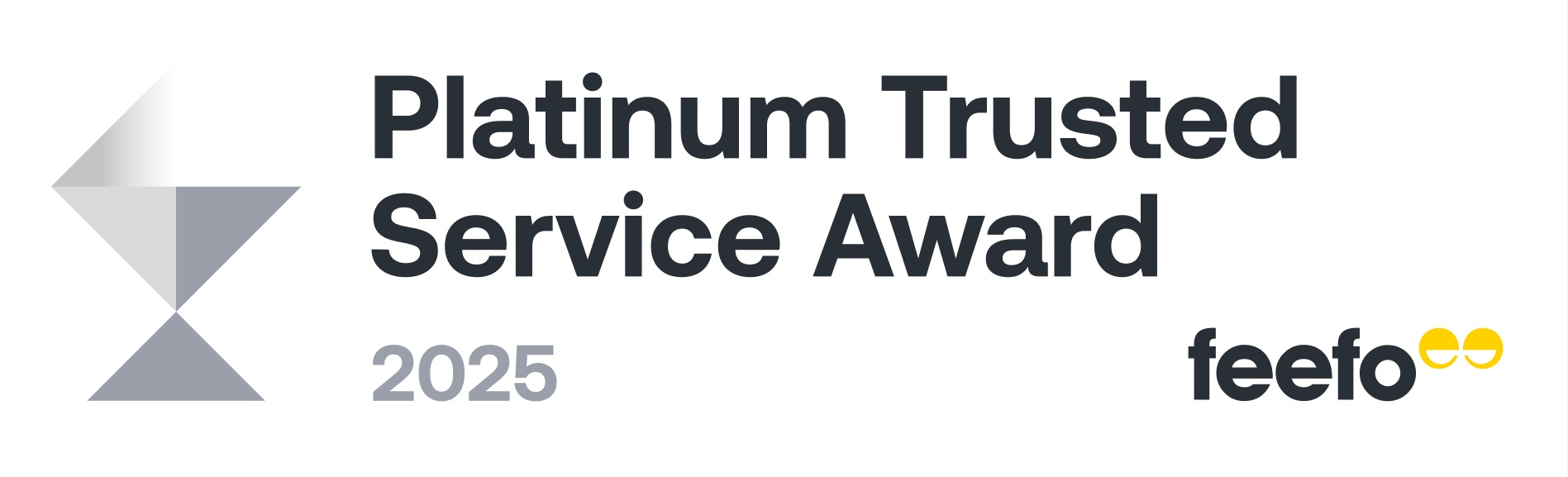 Feefo Gold Trusted Service Award 2025 Feefo Gold Trusted Service Award 2025