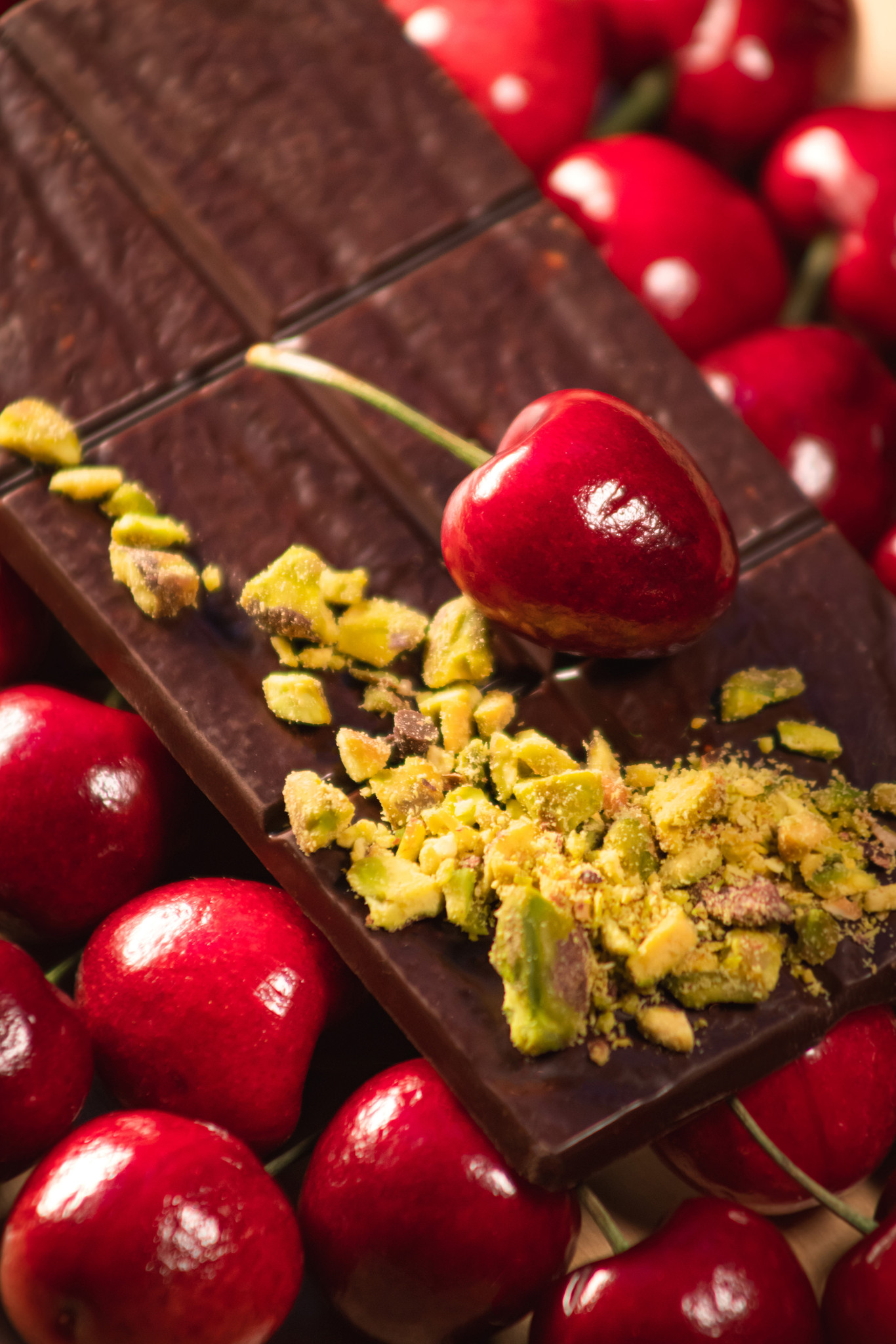 Dark Chocolate Cherry Pistachio Seasonal Bar