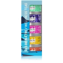Welness teas bio - assortiment de 5 boîtes metal - 100gr.