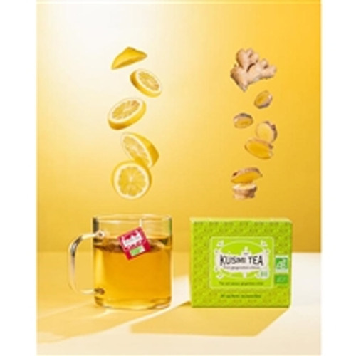 Vert gingembre-citron bio - 20 sachets - 40gr.