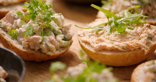 | Assortiment  Kathedraal : 5 belegde mini pistolets per persoon |