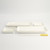 17464 Nippon White Gold Rim Sushi Plate Set4 w/Chop 24.3x11.5x2.5cm + 9.8x9.8x2.1cm 6pcs