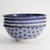 18357 Nippon Blue Ramen Bowl 21x7.8cm 1000ml Assorted 4pcs