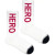 Heroes on socks Icon red - maat 41/46
