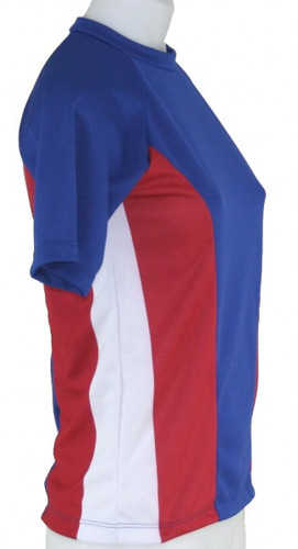 2855 - Spliced Short Sleeve Unisex Wetshirt