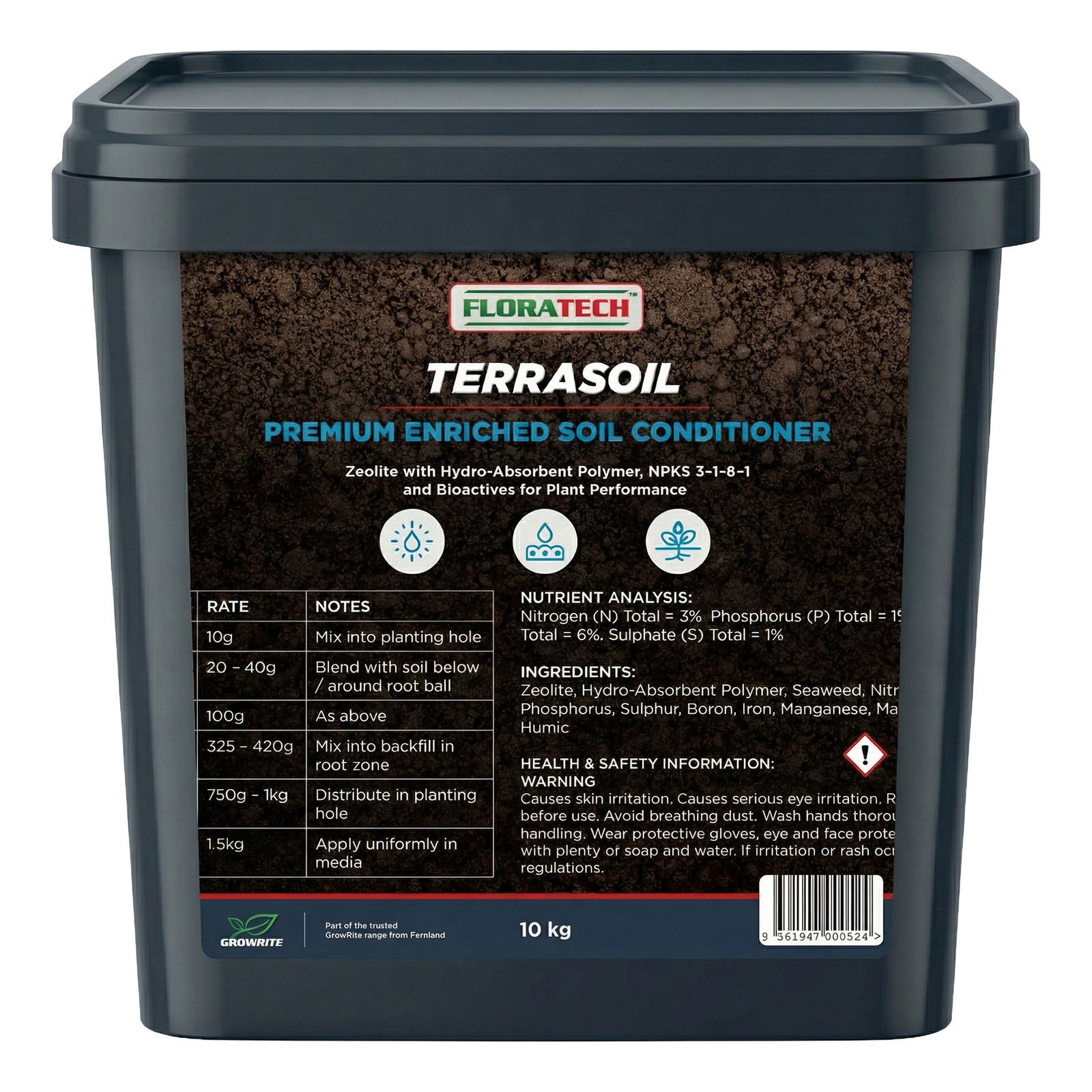 FloraTech TerraSoil Soil Conditioner - Better Plants, Less Watering ...