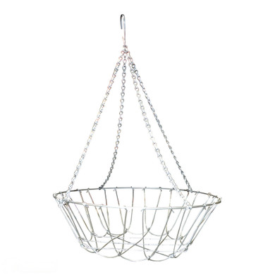 Woven Wire Hanging Basket with Chain Hanger -  The Garden Superstore