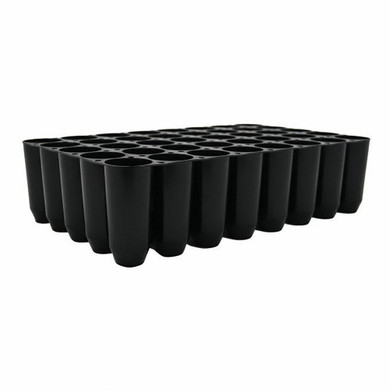 40 Cell Forestry Tray Black (equiv. Hiko V93) -  The Garden Superstore