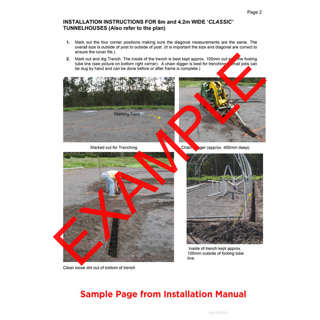 4.2m Wide Classic Tunnelhouse 4.2m Wide Classic Tunnelhouse