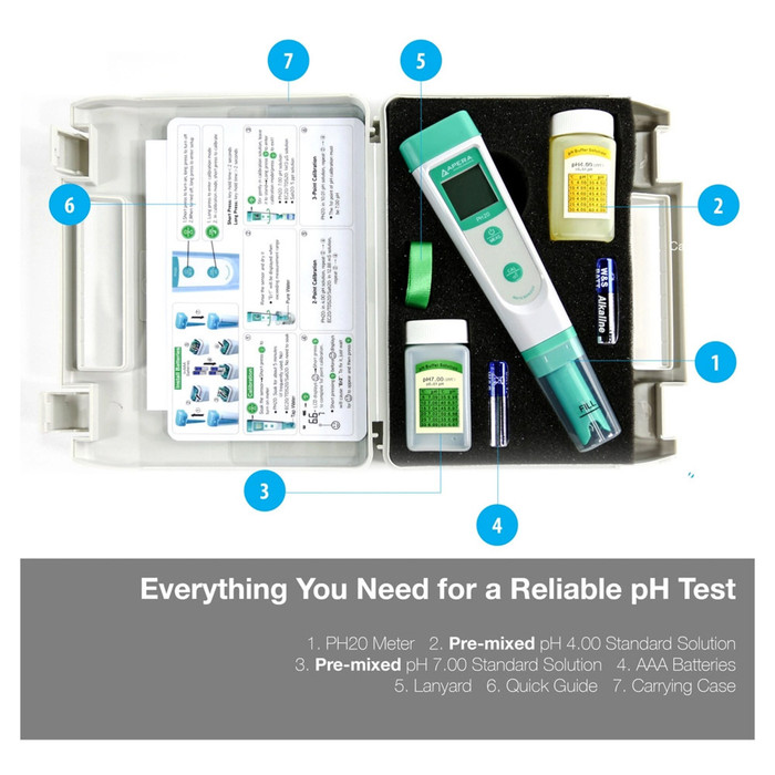 pH Meter Digital Kit with ATC - pH Tester