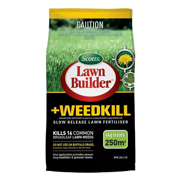 Lawn Builder + Weedkill Slow Release Lawn Fertiliser