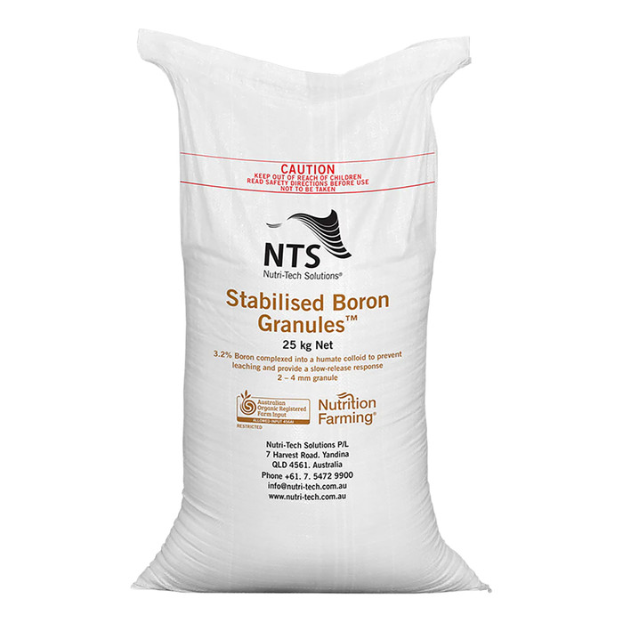 Stabilised Boron Granules | Trace Element Fertiliser