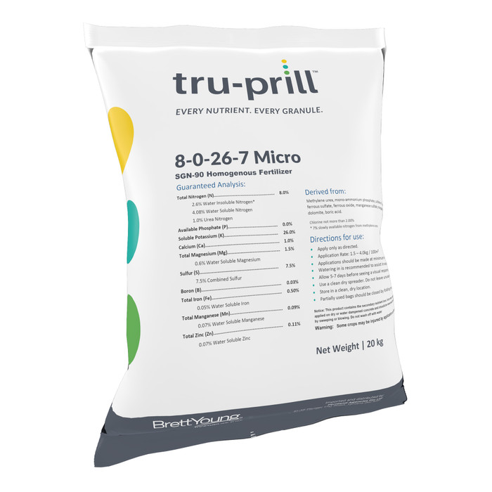Tru-Prill 8-0-26+TE Premium Greens Grade Turf Fertiliser -  The Garden Superstore