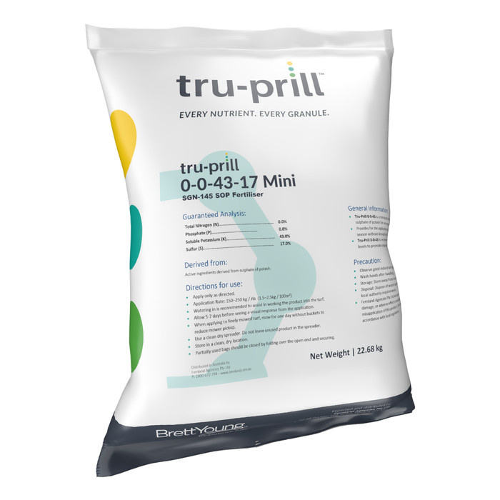 Tru-Prill 0-0-43 SOP Greens Grade Turf Fertiliser