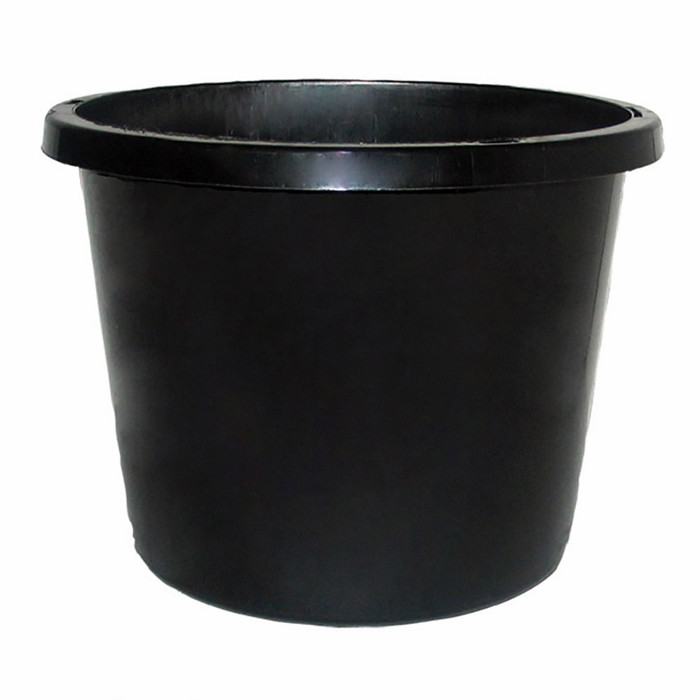 175mmØ Squat Pot Black -  The Garden Superstore