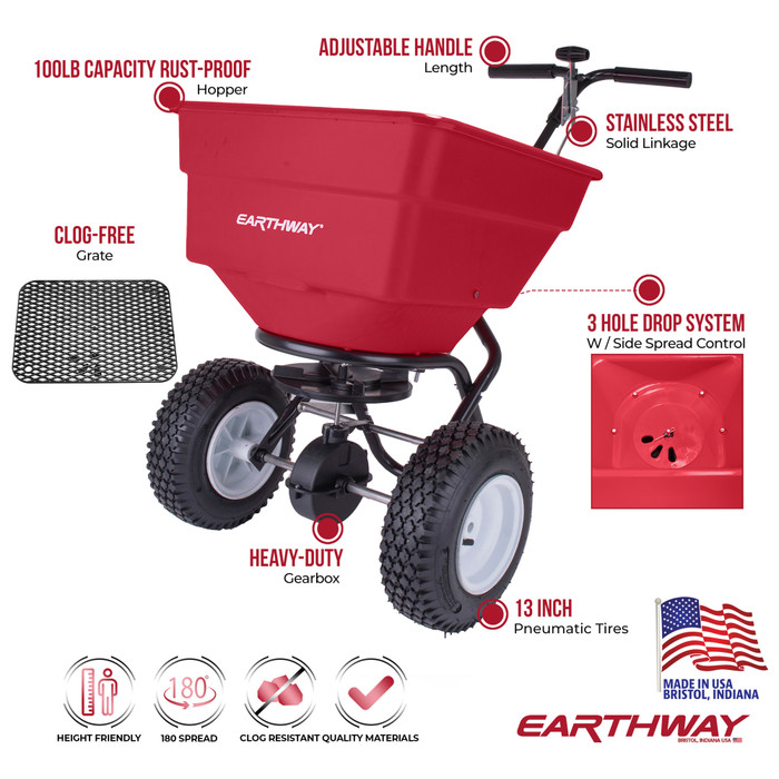 EarthWay 2170 45kg Broadcast Spreader
