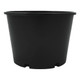 165mmØ Squat Pot Black -  The Garden Superstore