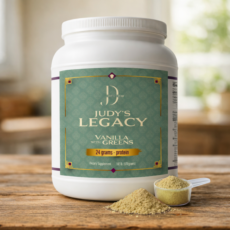 New - Judy’s Legacy Vanilla with Greens  Elevate Your Nutrition