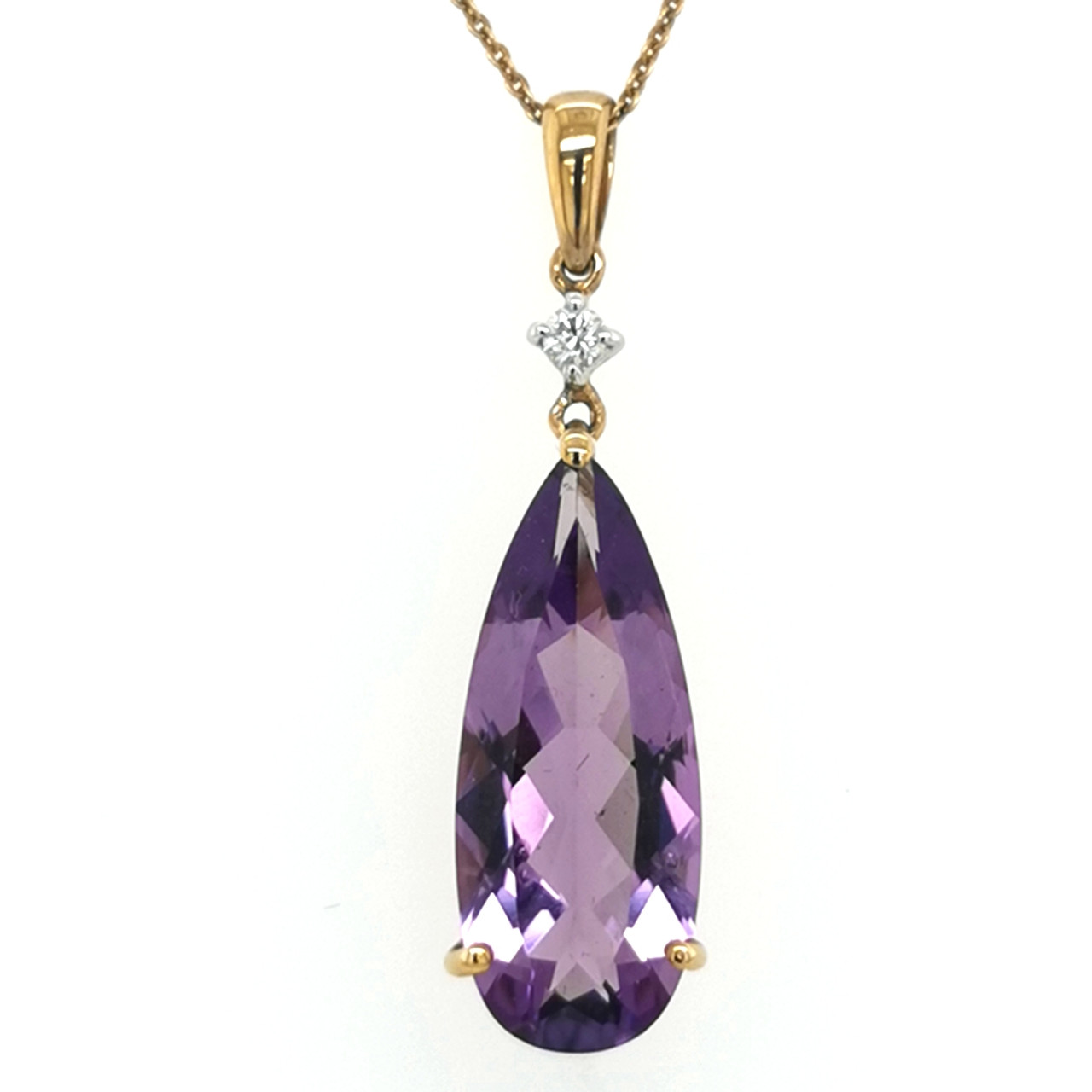 33 Inch Amethyst And Black Spinel Necklace | Mt Caesar Alpacas