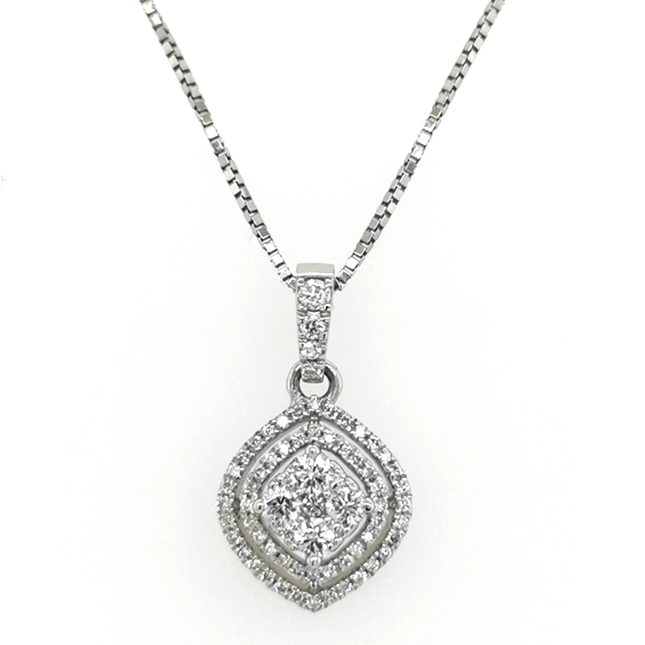 Classic Tennis 12CT Diamond Necklace | White Gold – ANTON Jewellery