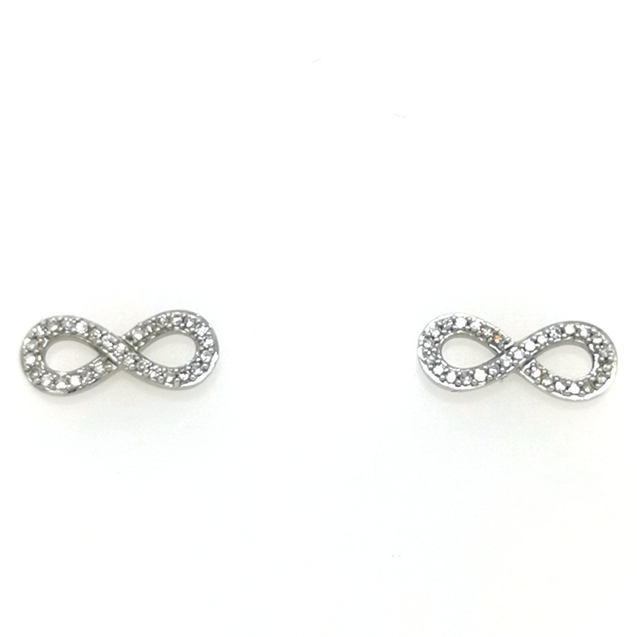 Hot Diamonds Hot Diamond Collection Eternity Interlocking Two Tone Stud  Earrings  Jewellery from Faith Jewellers UK