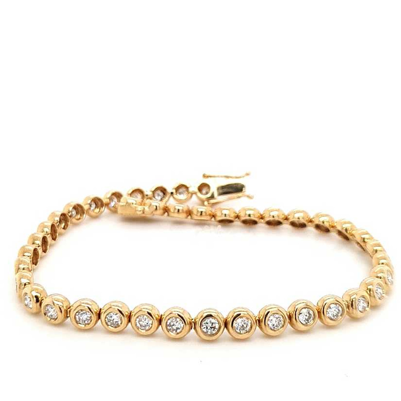 Buy Delicate Crown Star Bracelet in Diamonds and Yellow Gold Online | ORRA