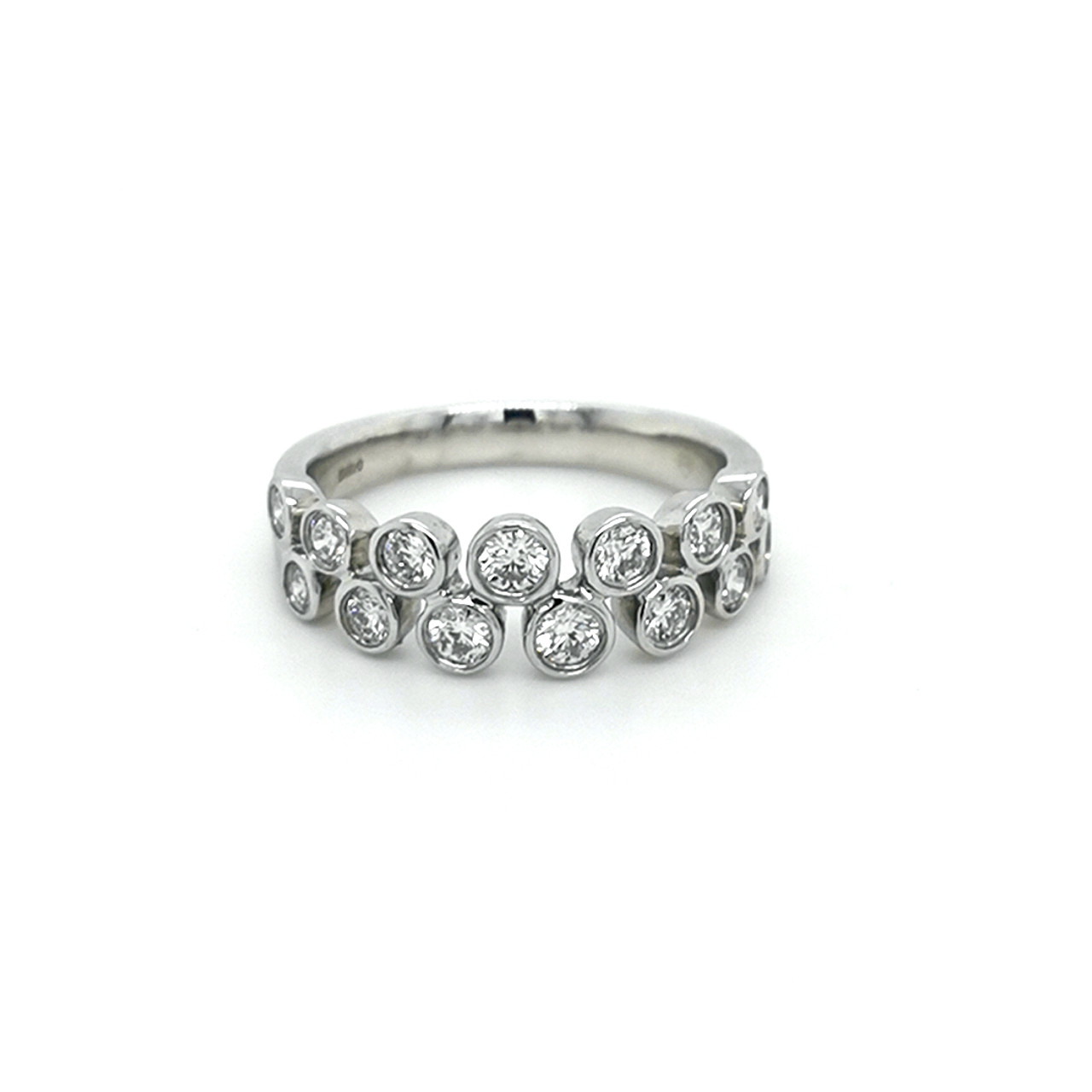Mappin & Webb Platinum 6.06cttw Pear Cut Full Eternity Ring- Ring Size O  ETPS600 SS22 | Mappin and Webb
