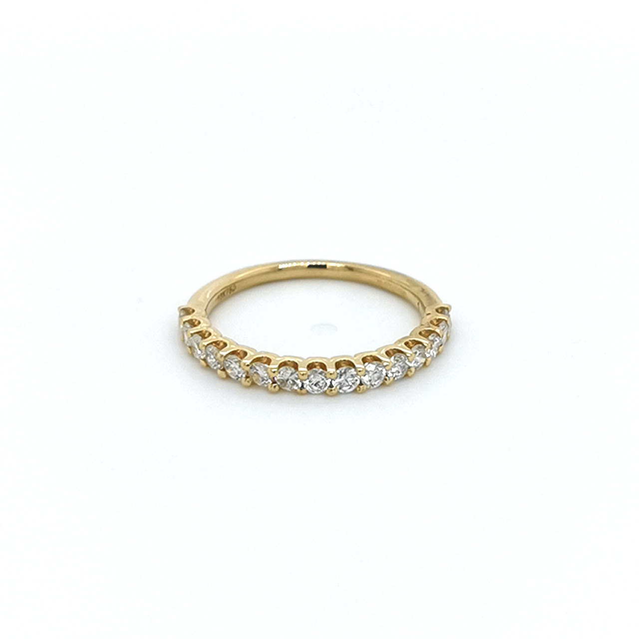 18ct Yellow Gold 0.50ct Diamond 0.50ct Claw Set Wedding Ring