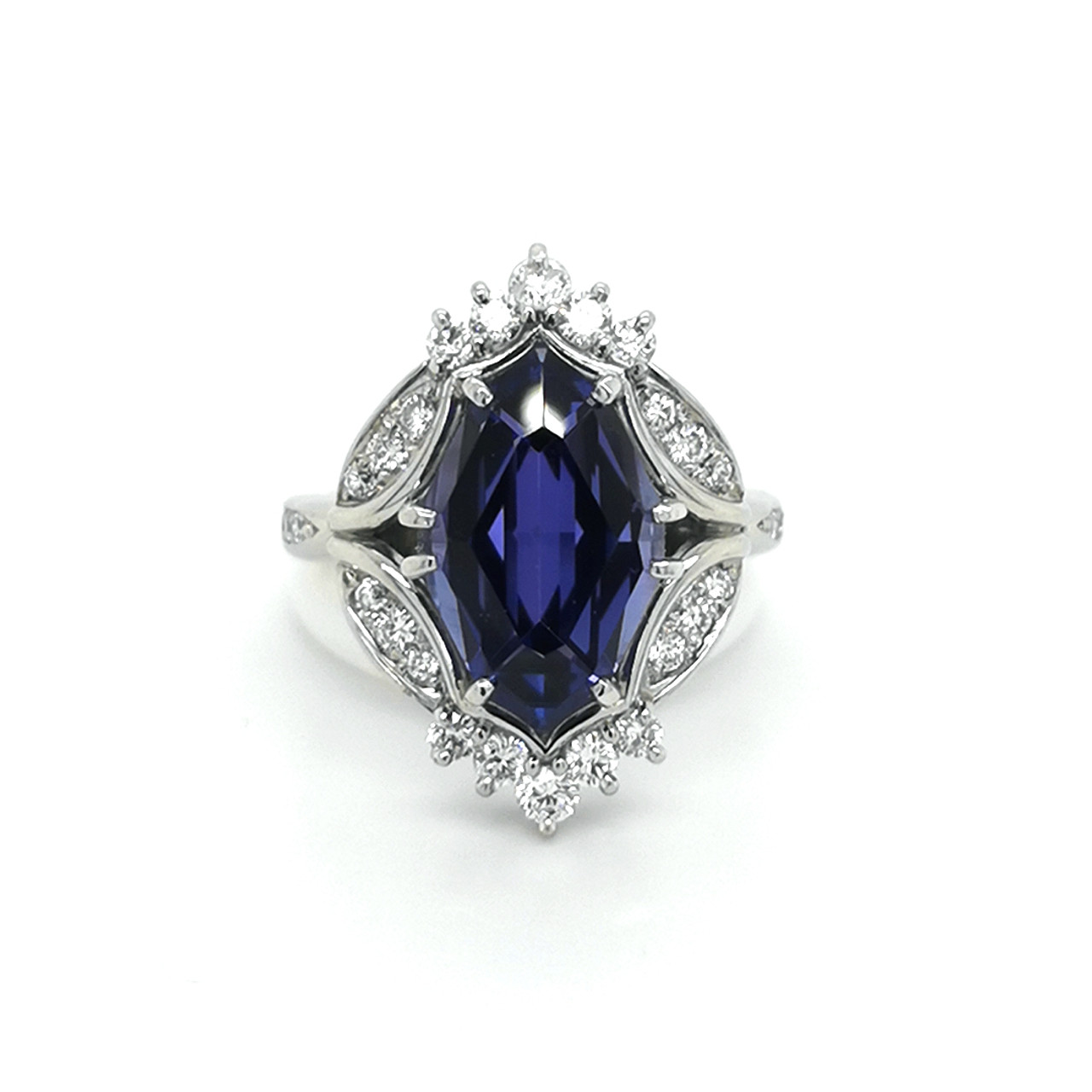 Tanzanite and store platinum rings