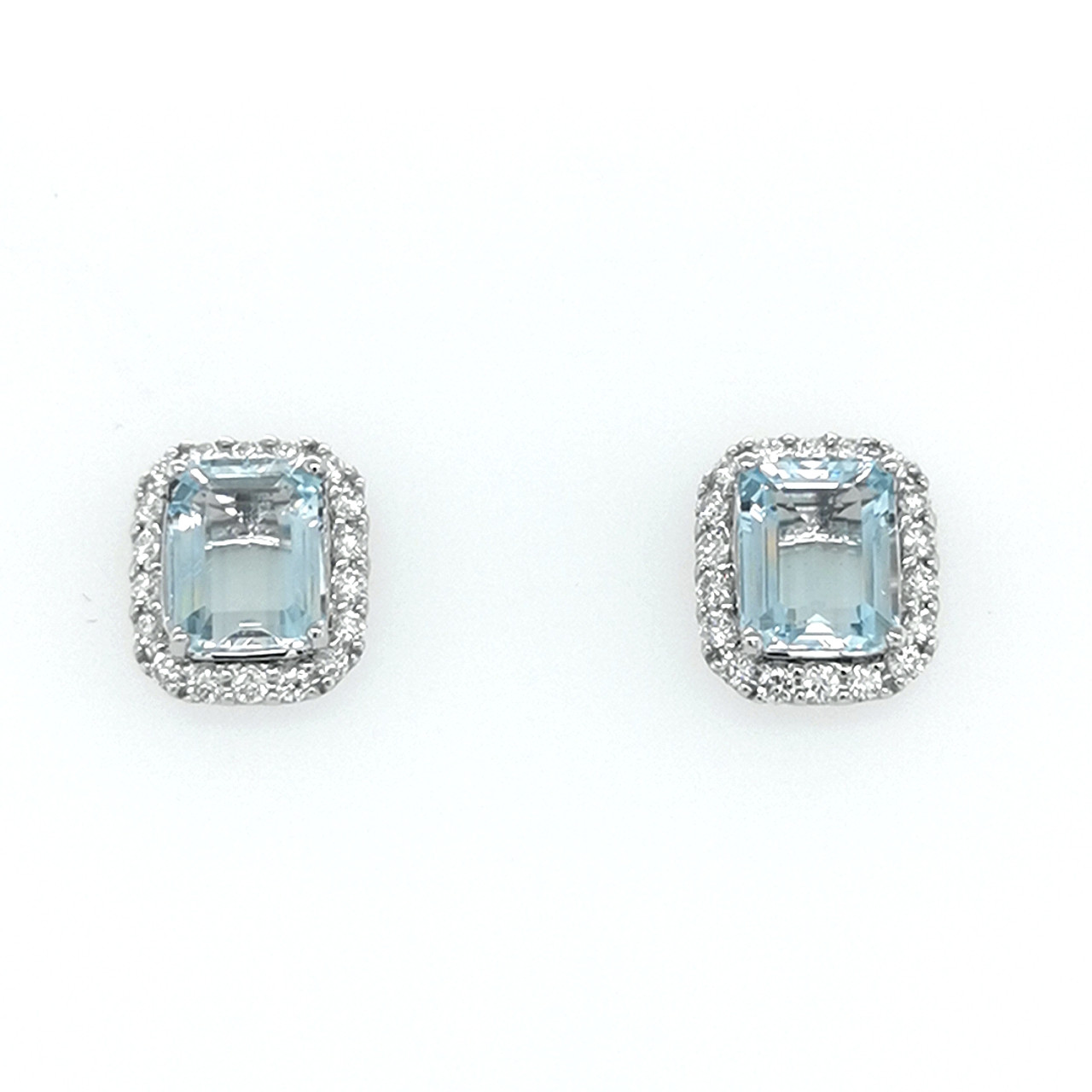 AQUAMARINE BRIDAL Earrings, | Rebekajewelry